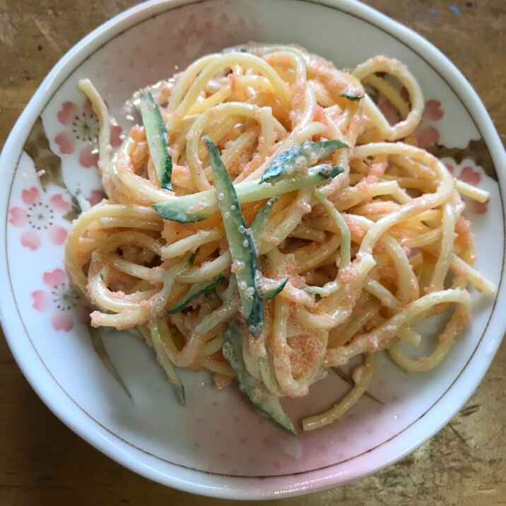 明太子スパサラダ。